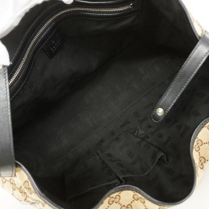 Gucci Tote GG Canvas Beige Black Gold Silver — view 4