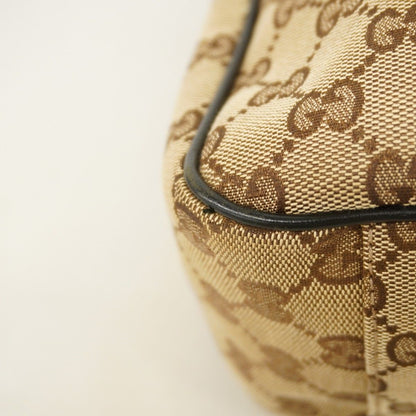 Gucci Tote GG Canvas Beige Black Gold Silver — view 8