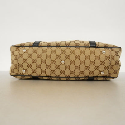 Gucci Tote GG Canvas Beige Black Gold Silver — view 3