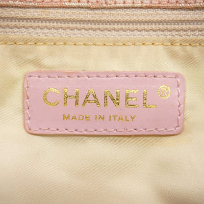 Chanel Handbag New Travel Nylon Pink Gold — view 5
