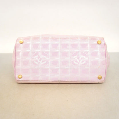 Chanel Handbag New Travel Nylon Pink Gold — view 3