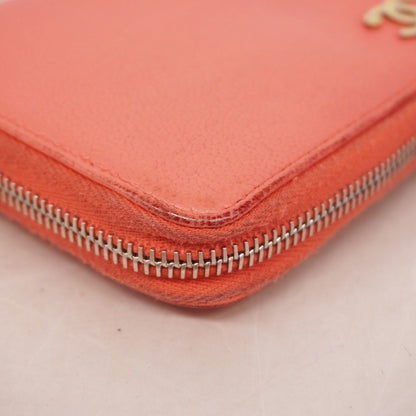 Chanel Wallet Leather Pink Silver — view 6