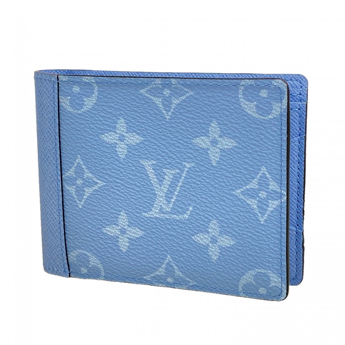 Louis Vuitton Wallet Monogram Taiga Portefeuille Multiple Sky Blue