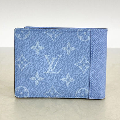 Louis Vuitton Wallet Monogram Taiga Portefeuille Multiple Sky Blue — view 5