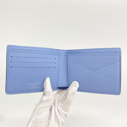 Louis Vuitton Wallet Monogram Taiga Portefeuille Multiple Sky Blue — view 3