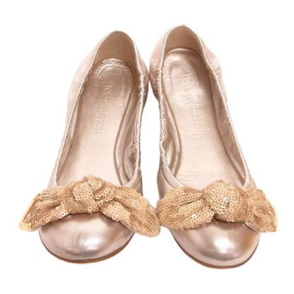 Louis Vuitton Ballet Shoes Sequin Shiny Pink — view 3