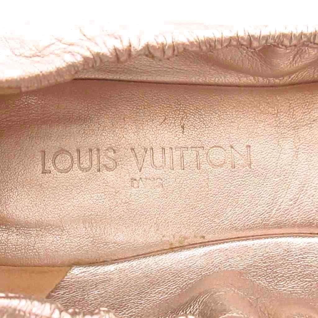Louis Vuitton Ballet Shoes Sequin Shiny Pink — view 7