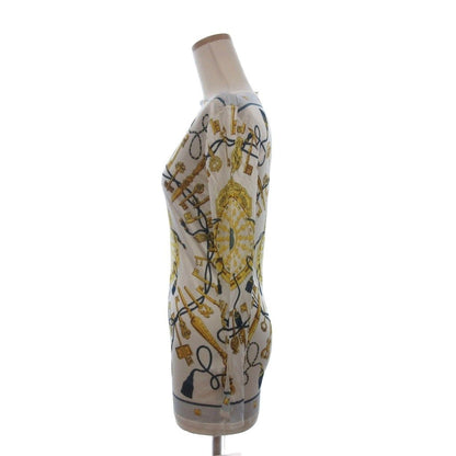Hermes Martin Margiela Era Top Long Sleeve Allover Key Pattern White 36 — view 2