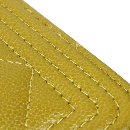 Chanel Shoulder Wallet Boy Caviar Leather Khaki Gold — view 7