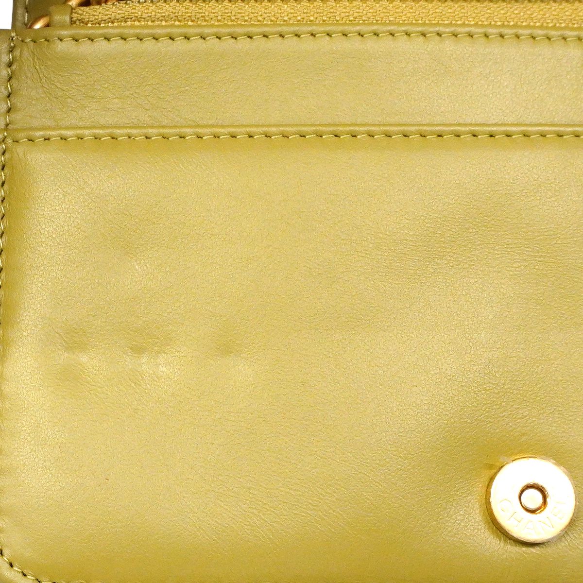 Chanel Shoulder Wallet Boy Caviar Leather Khaki Gold — view 6