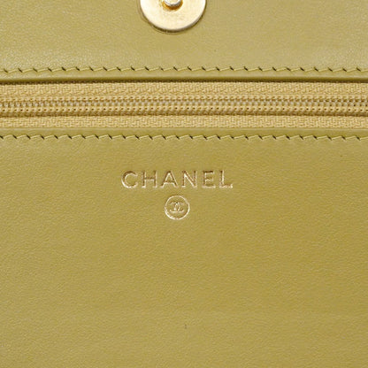 Chanel Shoulder Wallet Boy Caviar Leather Khaki Gold — view 5