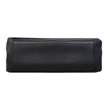 Chanel Chain Tote Quilted Caviar Leather Black Gold — view 3