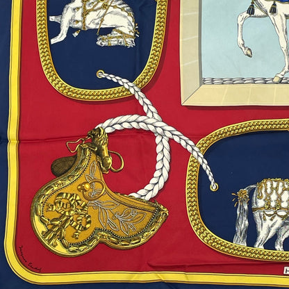 Hermes Carre 90 Grand Apparat Horse Multicolor Scarf Silk — view 4