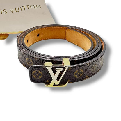 Louis Vuitton Belt Monogram Leather Brown