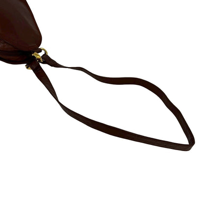 Loewe Vintage Anagram Logo Leather Mini Shoulder Bag Pochette Brown — view 4