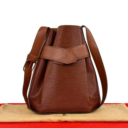 Louis Vuitton Vintage Sac Deport PM Epi Leather Shoulder Bag Kenya Brown