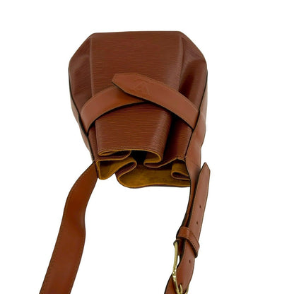 Louis Vuitton Vintage Sac Deport PM Epi Leather Shoulder Bag Kenya Brown — view 4