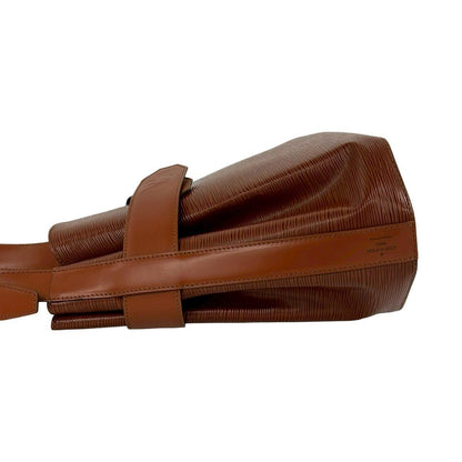 Louis Vuitton Vintage Sac Deport PM Epi Leather Shoulder Bag Kenya Brown — view 5