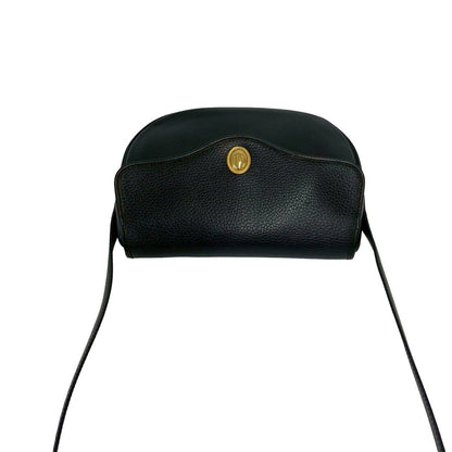 Dior Vintage CD Logo Leather Shoulder Bag Pochette Crossbody Black — view 4