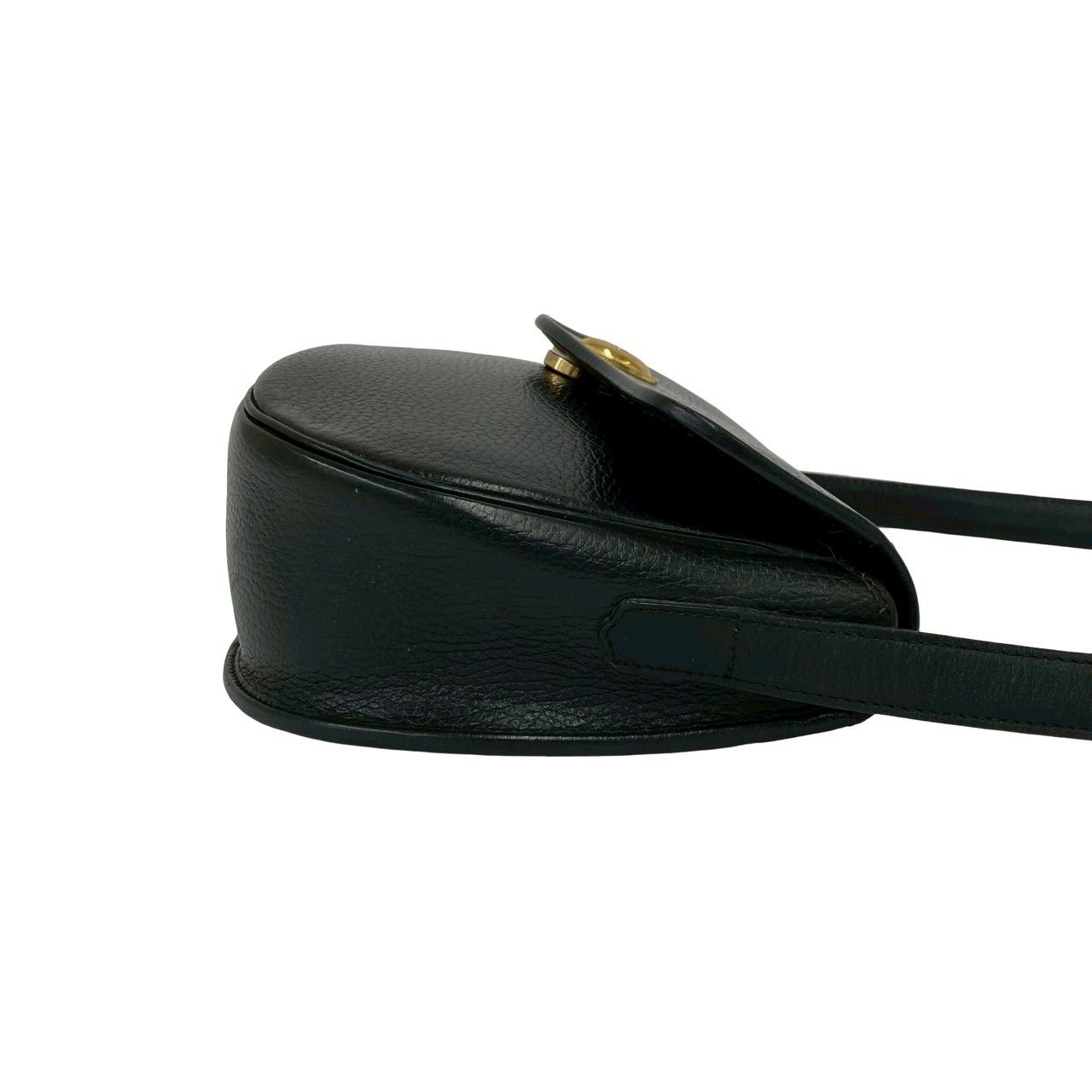 Dior Vintage CD Logo Leather Shoulder Bag Pochette Crossbody Black — view 6