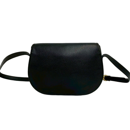 Dior Vintage CD Logo Leather Shoulder Bag Pochette Crossbody Black — view 3