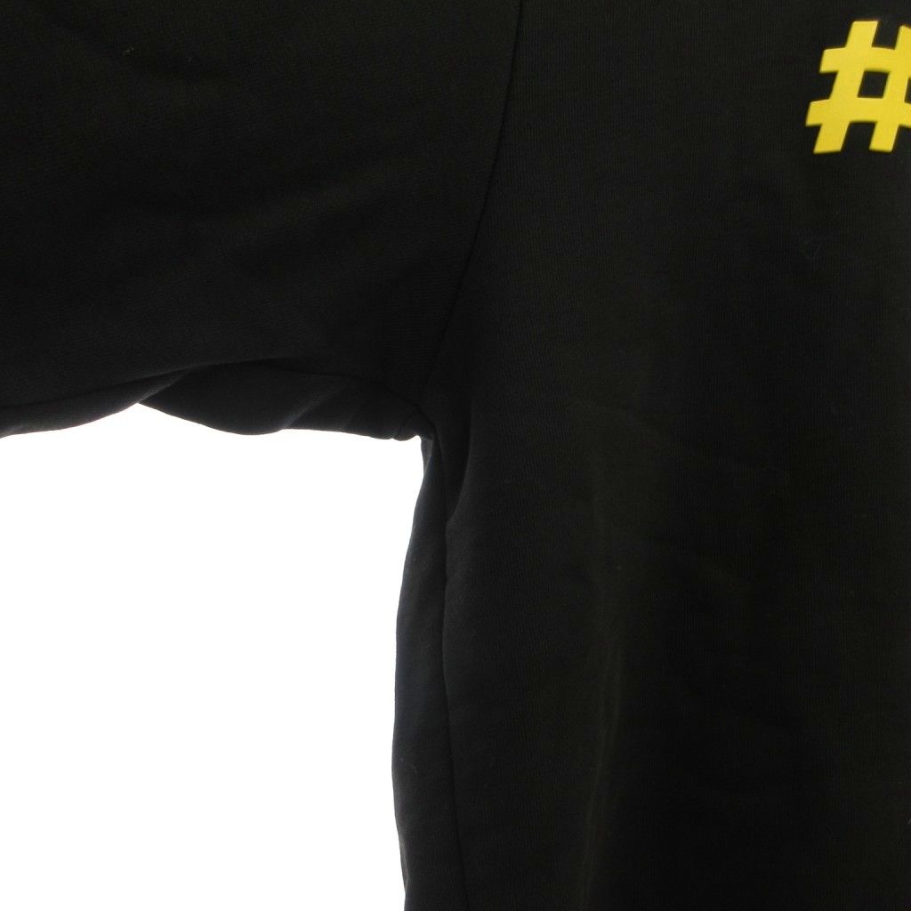 Moncler Grenoble Brushed Sweatshirt Pullover Hoodie L Black Rubber Logo MG — view 3