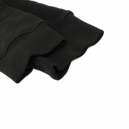 Moncler Grenoble Brushed Sweatshirt Pullover Hoodie L Black Rubber Logo MG — view 4