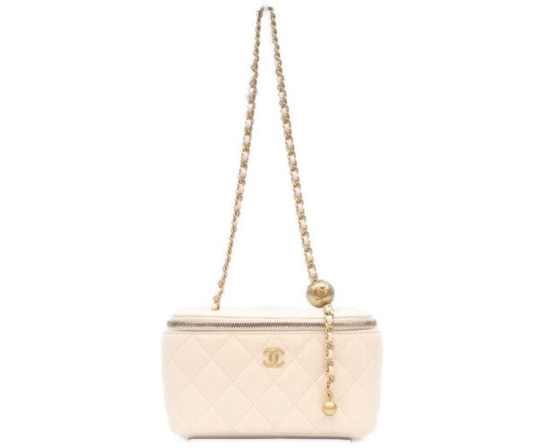 Chanel Quilted Cocobol Vanity Bag Chain