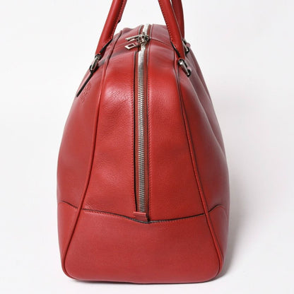 Loewe Amazona Handbag Red Leather Silver — view 4