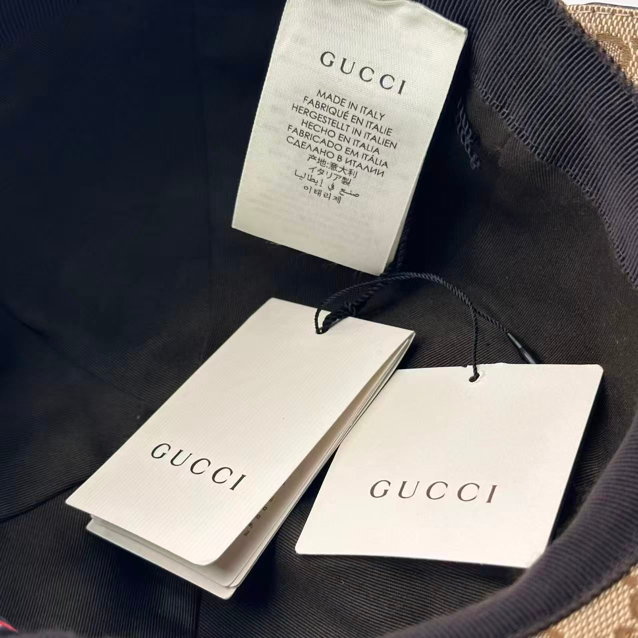 Gucci Hat Baseball Cap GG Canvas Brown — view 3