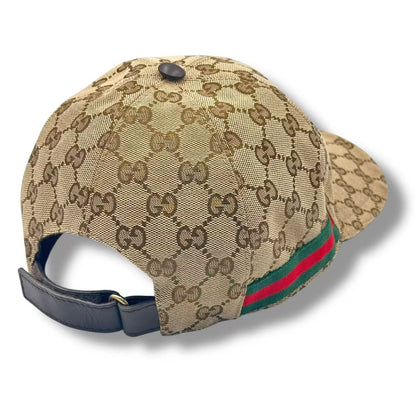Gucci Hat Baseball Cap GG Canvas Brown — view 4