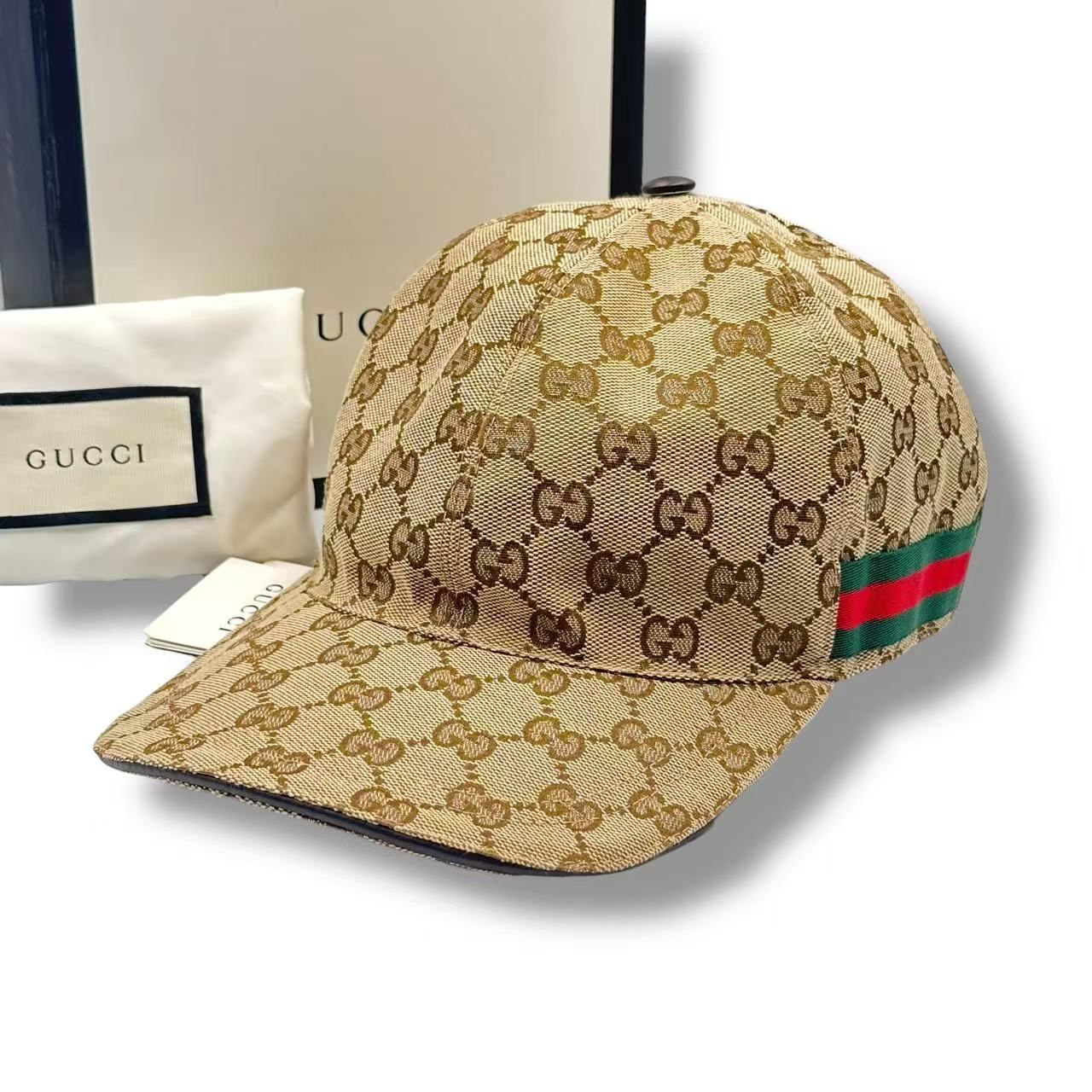 Gucci Hat Baseball Cap GG Canvas Brown