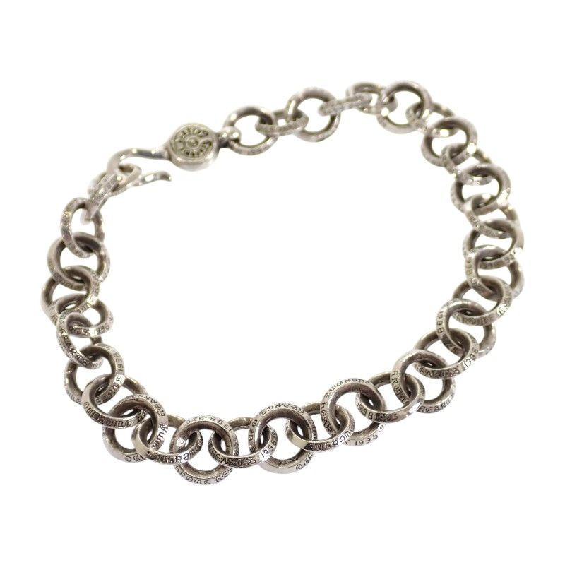 Chrome Hearts Single B Ring Bracelet 925 Sterling Silver
