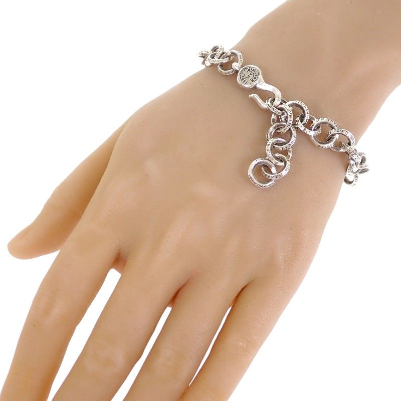 Chrome Hearts Single B Ring Bracelet 925 Sterling Silver — view 9