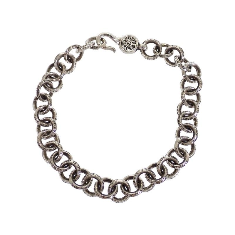 Chrome Hearts Single B Ring Bracelet 925 Sterling Silver