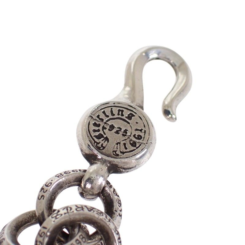 Chrome Hearts Single B Ring Bracelet 925 Sterling Silver — view 6