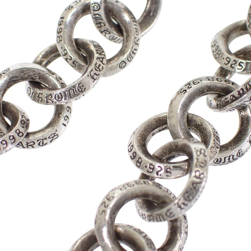 Chrome Hearts Single B Ring Bracelet 925 Sterling Silver — view 7