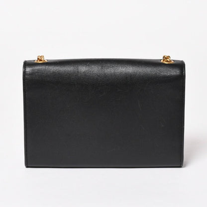 Saint Laurent Shoulder Bag Gold Black YSL Logo — view 2