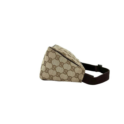 Gucci GG Canvas Logo Mini Shoulder Bag Pouch Brown — view 6