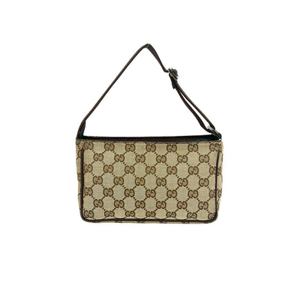 Gucci GG Canvas Logo Mini Shoulder Bag Pouch Brown — view 3