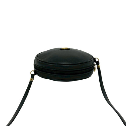 Gucci Vintage GG Logo Leather Mini Shoulder Bag Pochette Black — view 4
