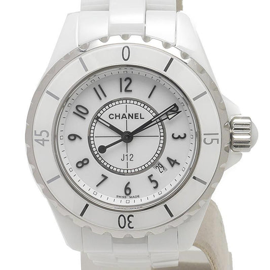 Chanel 33 White Ceramic Dial Watch