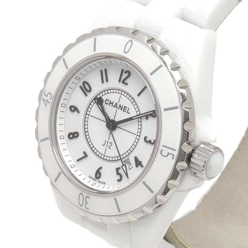 Chanel 33 White Ceramic Dial Watch — view 3