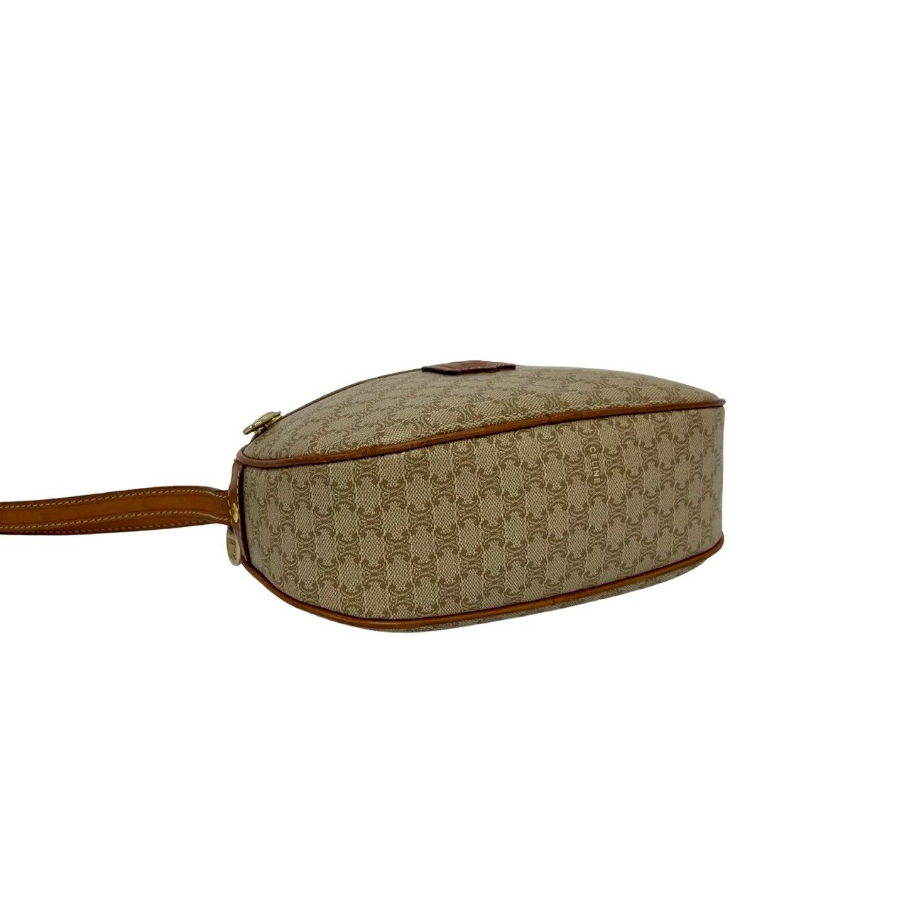 Celine Vintage Macadam Blason Triomphe Pattern Leather Mini Shoulder — view 7