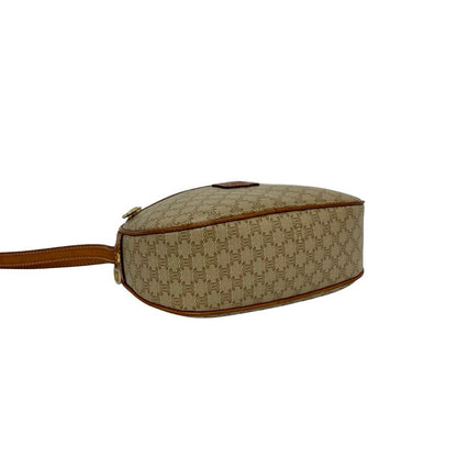 Celine Vintage Macadam Blason Triomphe Pattern Leather Mini Shoulder — view 7