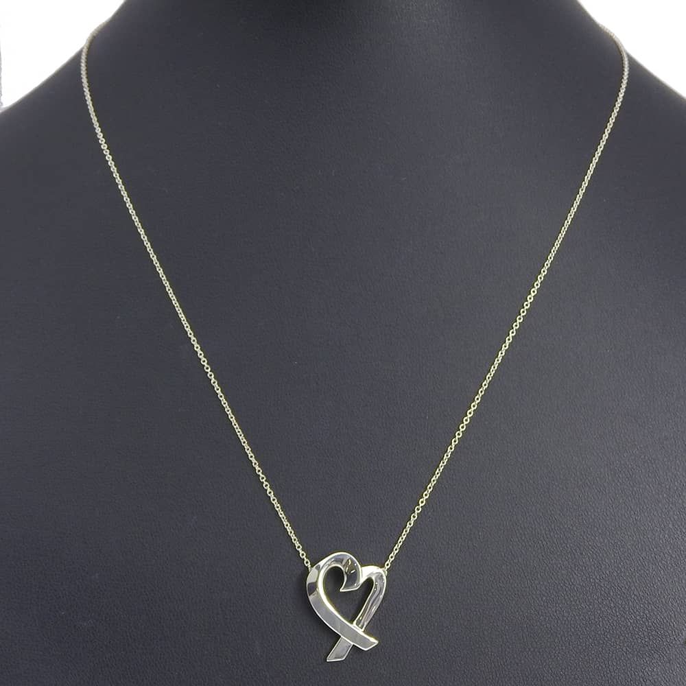 Tiffany & Co Loving Heart Paloma Picasso 925 Sterling Silver Necklace — view 2