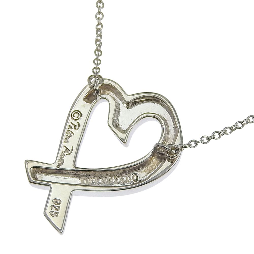 Tiffany & Co Loving Heart Paloma Picasso 925 Sterling Silver Necklace — view 3