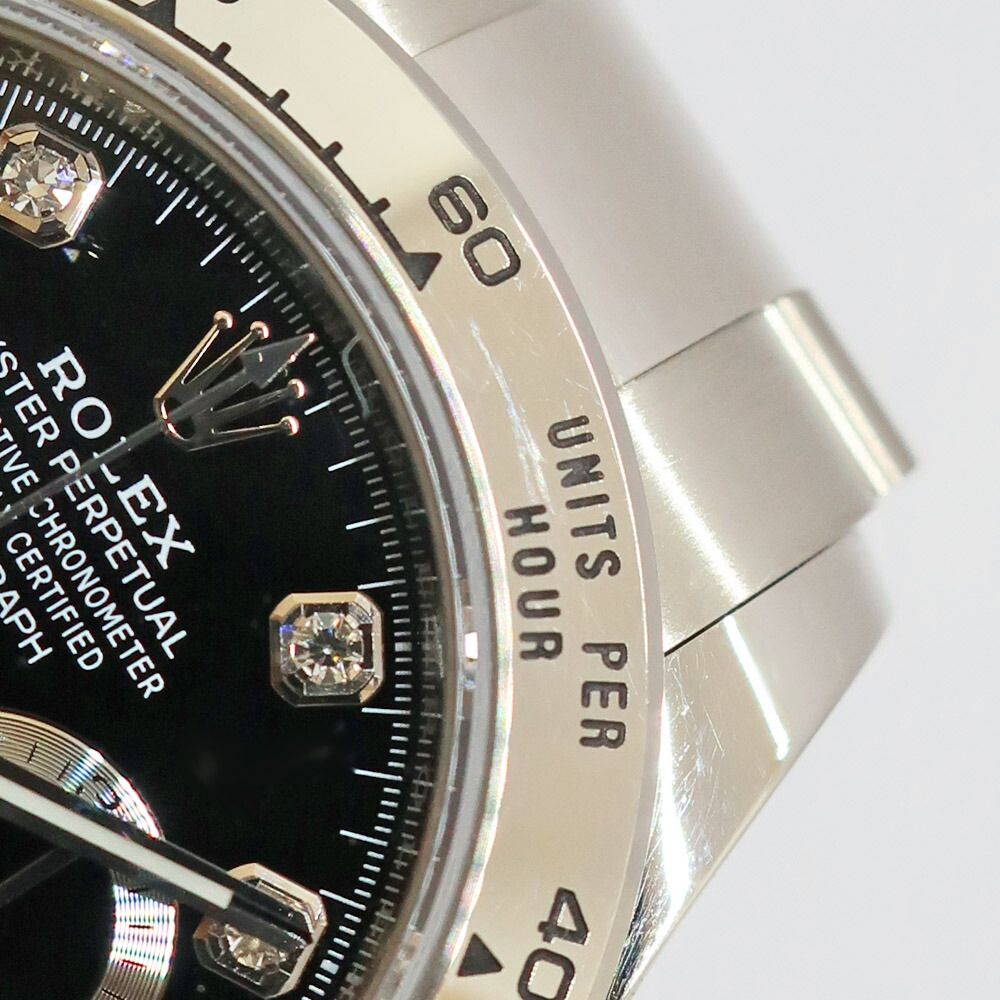 Rolex Ten Cosmograph Daytona Random Black Diamond 18k White Gold Watch — view 5