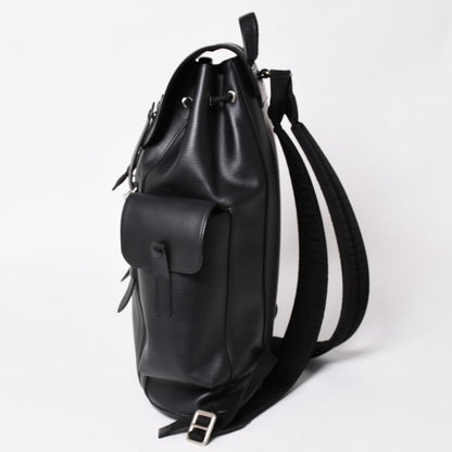 Louis Vuitton Christopher PM Backpack Epi Leather Black Silver — view 4