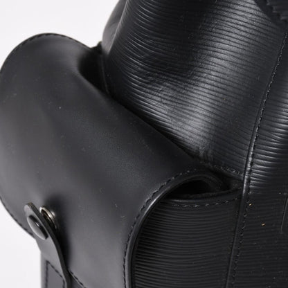 Louis Vuitton Christopher PM Backpack Epi Leather Black Silver — view 5